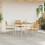 Berkfield Garden Dining Set 5 pcs Brown Solid Acacia Wood 4