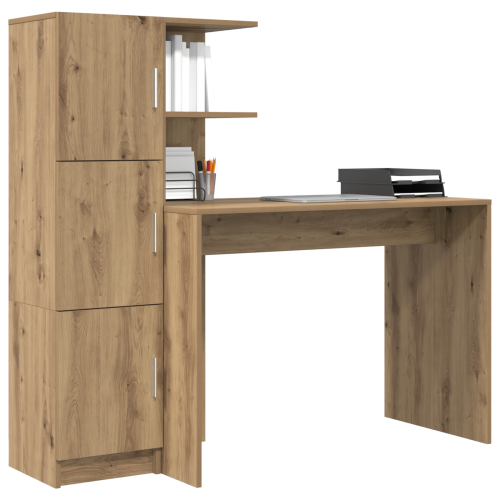 Berkfield Desk 2 pcs Artisan Oak 2