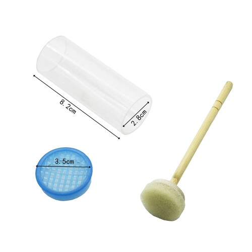 Queen Bee Marker with Soft Plunger, White Plastic Beekeeping Marking Tool for Quick Queen Identification 1