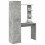 Berkfield Desk 2 pcs Concrete Grey 3