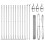 Berkfield Fence Post Silver 2