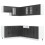 Berkfield 11 Piece Kitchen Cabinet Set Lucca Black Engineered Wood 2