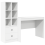 Berkfield Desk with Drawer 2 pcs White 2