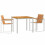 Berkfield Garden Dining Set 3 pcs Brown Solid Acacia Wood 2