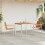 Berkfield Garden Dining Set 3 pcs Brown Solid Acacia Wood 4