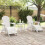 Berkfield Garden Chair 3 pcs White Polyethylene 4