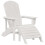 Berkfield Garden Chair 3 pcs White Polyethylene 5