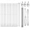 Berkfield Fence Post Silver 2