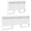 Berkfield Storage Headboard with Shelf White 120 cm Engineered Wood 5