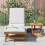 Berkfield Sun Lounger with Table Solid Wood Acacia 3