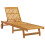 Berkfield Sun Lounger with Table Solid Wood Acacia 4
