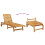 Berkfield Sun Lounger with Table Solid Wood Acacia 7