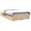 Berkfield Bed Frame with Drawer Brown 120 x 190 cm Engineered Wood 2