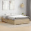 Berkfield Bed Frame with Drawer Brown 120 x 190 cm Engineered Wood 3