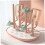 Baby Bottle Drying Rack Pink Tree Shaped Stand with Removable Branches for Pacifiers Cups Fast Air Drying 3
