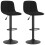 Berkfield Bar Stools 2 pcs Black Velvet 2