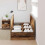 Berkfield Storage Bed Frame Old Wood 80 x 200 cm Engineered Wood 3