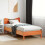 Berkfield Bed Frame without Mattress Wax Brown 75x190 cm Small Single Solid Wood Pine 3