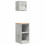Berkfield Garage Cabinets 2 pcs Concrete Grey Engineered Wood 2