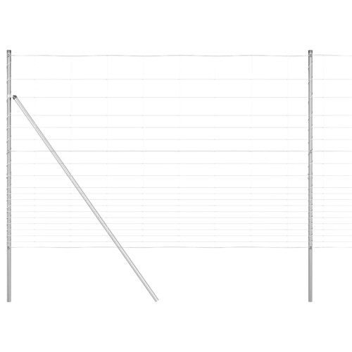 Berkfield Fence Post Galvanized 25 x 1.6 m Steel 1