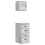Berkfield Garage Cabinets 2 pcs Concrete Grey Engineered Wood 2