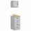 Berkfield Garage Cabinets 2 pcs Concrete Grey Engineered Wood 4