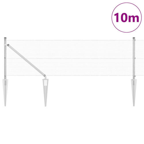Berkfield Fence Post Silver 2