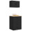 Berkfield Garage Cabinets 2 pcs Black Engineered Wood 4