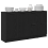 Berkfield Sideboard 3 pcs Black Oak Engineered Wood 3