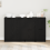 Berkfield Sideboard 3 pcs Black Oak Engineered Wood 4