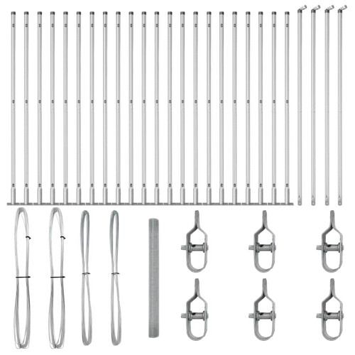 Berkfield Fence Post Silver 1
