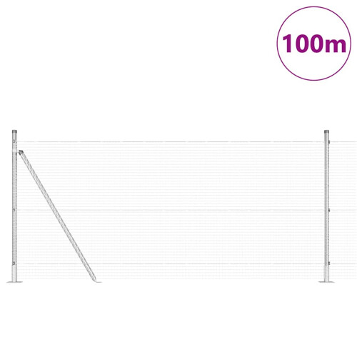 Berkfield Fence Post Silver 2