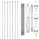 Berkfield Fence Post Silver 5