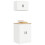 Berkfield Garage Cabinets 2 pcs White Engineered Wood 4