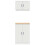 Berkfield Garage Cabinets 2 pcs White Engineered Wood 5