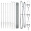 Berkfield Fence Post Silver 5