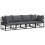 Berkfield Garden Sofa Set 4 pcs Black Metal 2