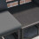 Berkfield Garden Sofa Set 4 pcs Black Metal 4
