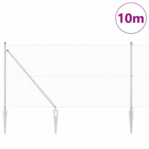 Berkfield Fence Post Silver 2