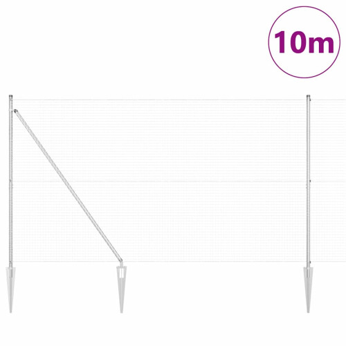 Berkfield Fence Post Silver 2