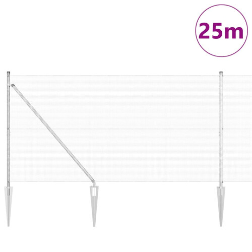 Berkfield Fence Post Silver 2
