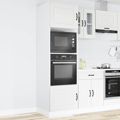 Berkfield Oven Cabinets 2 pcs Kalmar White Engineered Wood 2