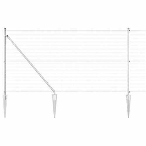 Berkfield Fence Post Silver 1