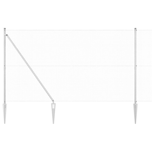 Berkfield Fence Post Silver 1