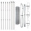 Berkfield Fence Post Silver 5