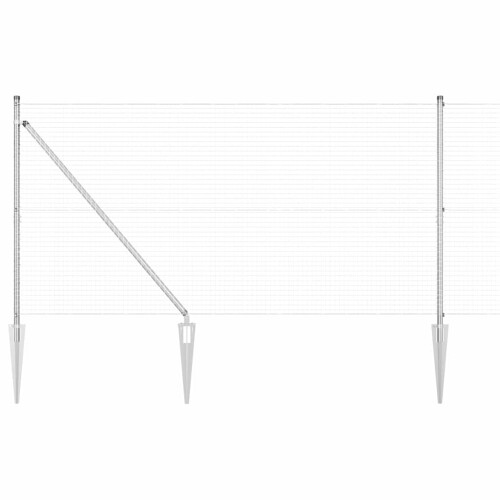 Berkfield Fence Post Silver 1