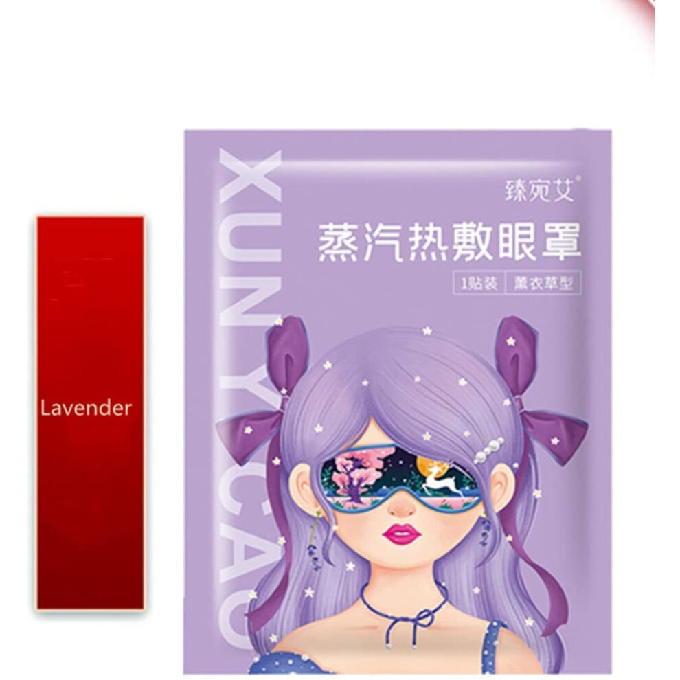 Dark Usb Heated Steam Eye Mask With Adjustable Heat Therapy For Dry Eyes, Puffiness And Circles