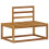 Berkfield Outdoor Sofa Set 3 pcs Natural Solid Acacia Wood 5