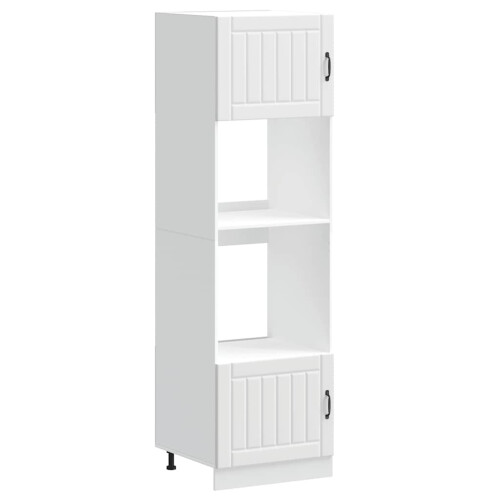 Berkfield Oven Cabinets 2 pcs Lucca White Engineered Wood 1