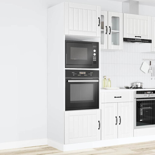Berkfield Oven Cabinets 2 pcs Lucca White Engineered Wood 2